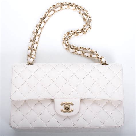 chanel bag white with black trim gold thread cypress|chanel new handbags.